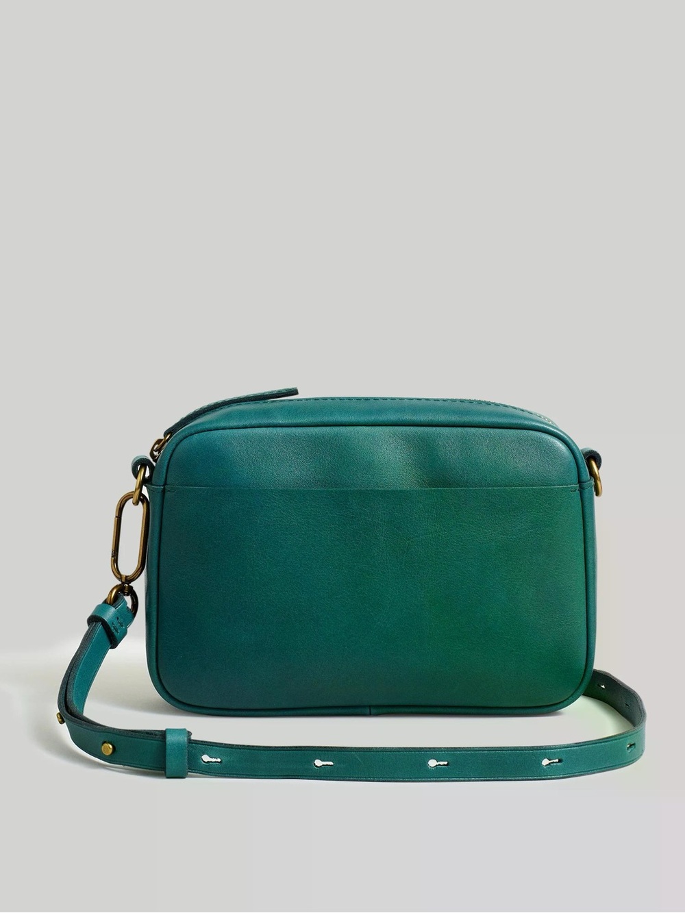 Madewell The Carabiner MediumCrossbody Bag Genuine Leather in Spruce $138 MSRP